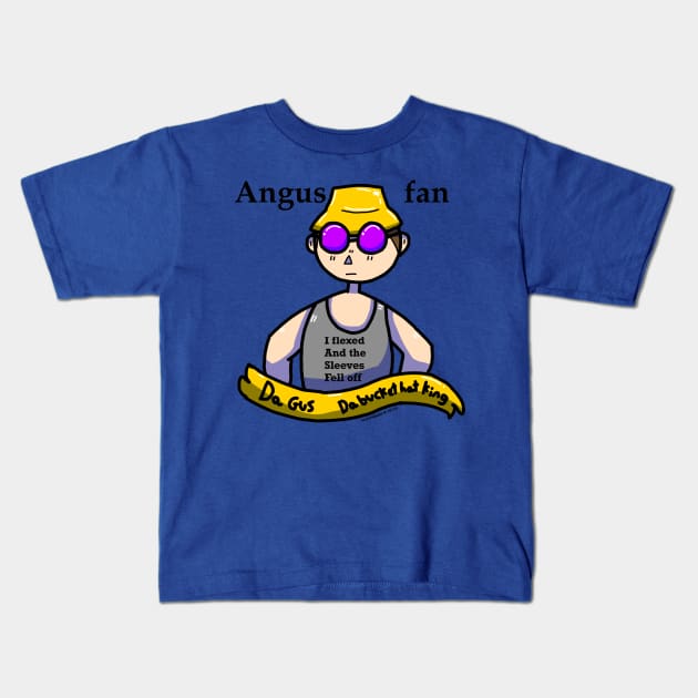 Angus fan Kids T-Shirt by Crystalpupz